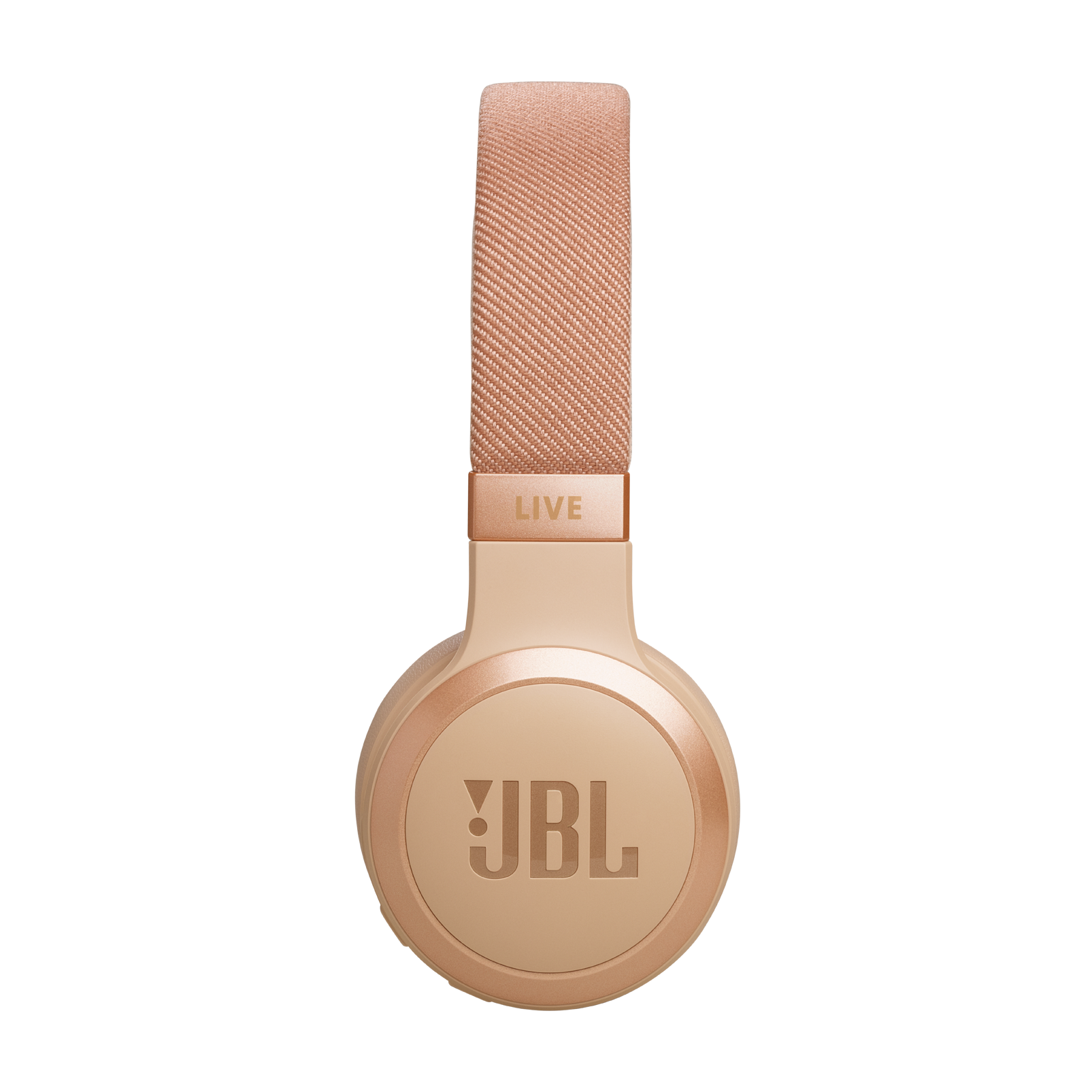JBL Live 670NC - Sandstone - Wireless On-Ear Headphones with True Adaptive Noise Cancelling - Right